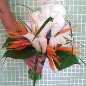 Bouquet mariée arum exo