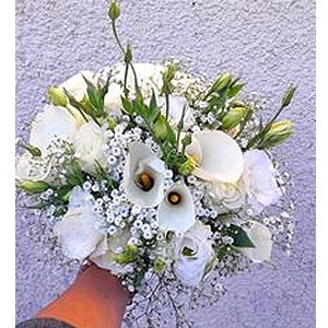 Bouquet mariée rond champêtre