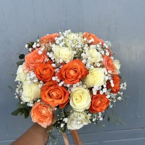Bouquet de la mariée rond